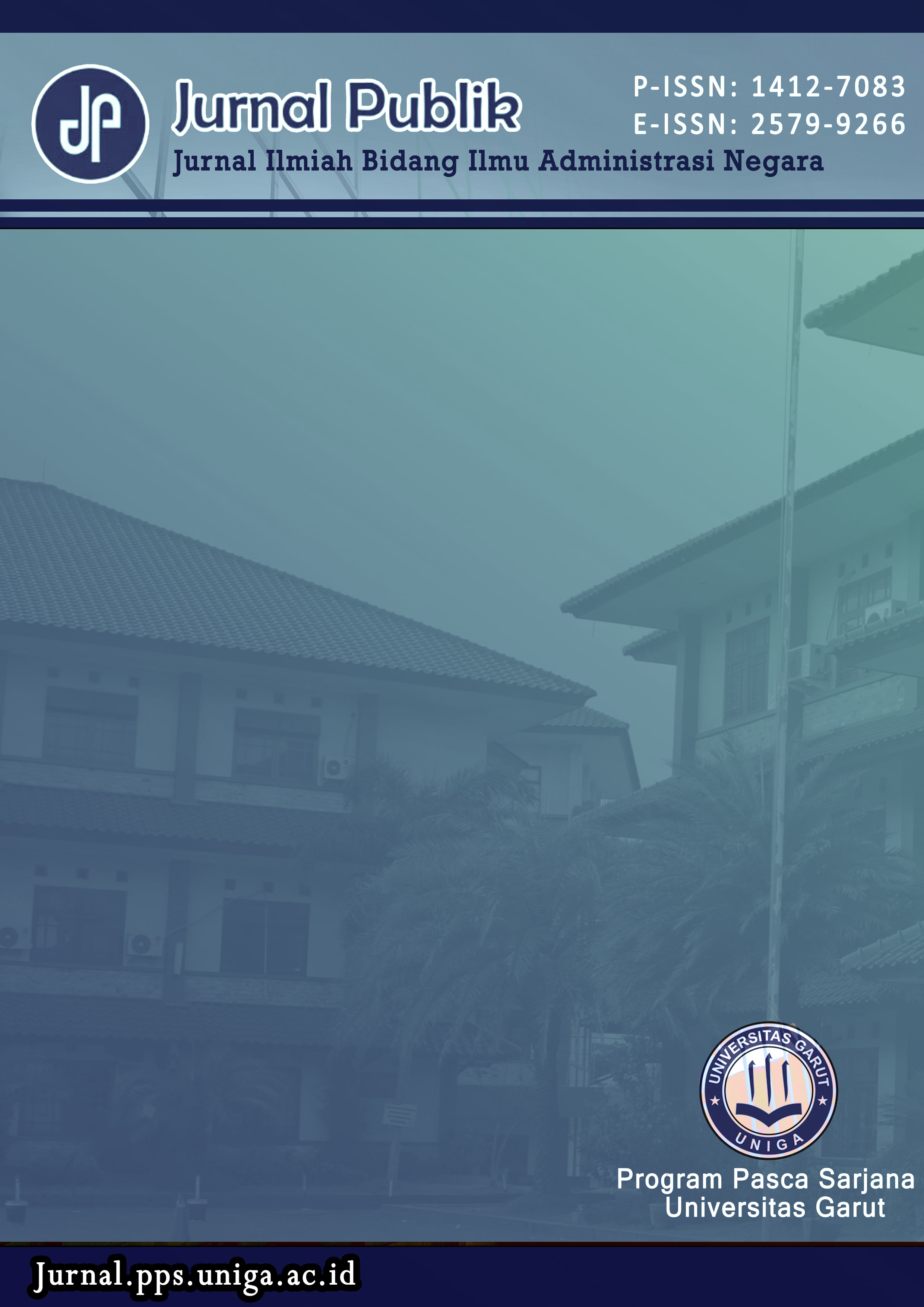 					View Vol. 20 No. 01 (2026): Jurnal Publik: Jurnal Ilmiah Bidang Ilmu Administrasi Negara
				